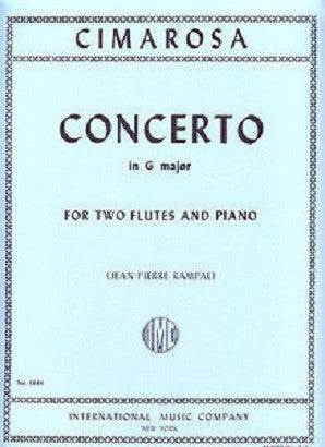 Cimarosa, Domenico - Concerto in G major for two flutes & piano (IMC)
