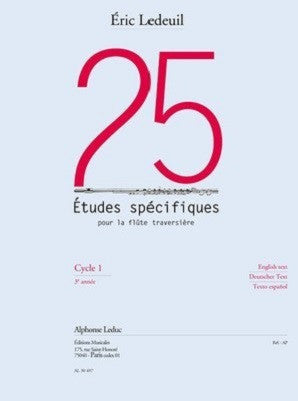 Ledeuil Eric , 25 - Specfic Studies for Flute (Leduc)