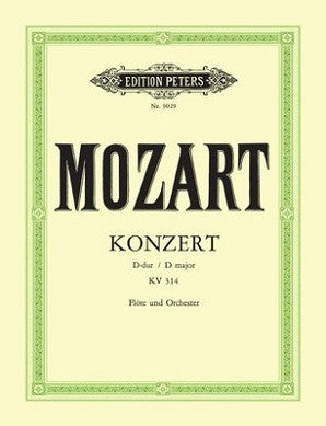 Mozart, WA - Flute Concerto No. 2 In D, With Cadenzas K. 314 (Peters)