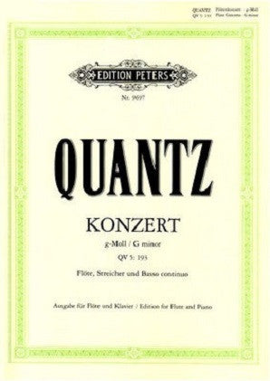 Quantz - Concerto G Min QV5: 193 (Peters)