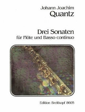 Quantz - 3 Sonatas QV 1:150/75/114 (Breitkopf & Hartel)