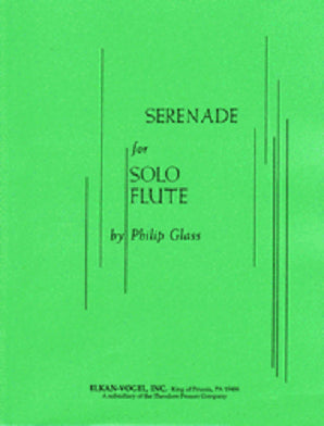 Glass, P Serenade For Solo Flute