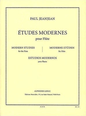 Jean Jean, P - Etudes Modernes pour Flute