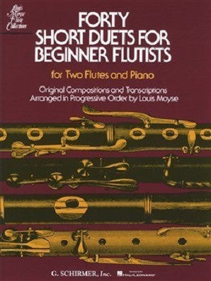 Moyse, Louis : Forty Short Duets For Beginner Flutists