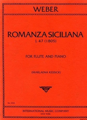 Weber, C, M - Romanza Siciliana for flute and piano (IMC)