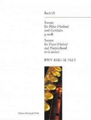 Bach JS - Sonata in G minor BWV 1020 (Breitkopf)