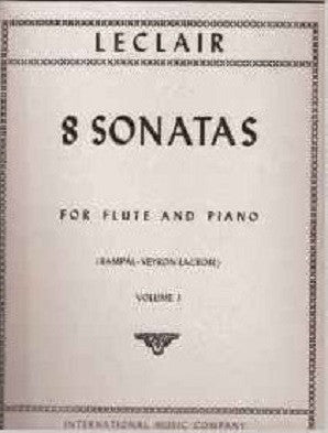 Jean-Marie Leclair: Eight Sonatas For Flute And Piano - Volume 1