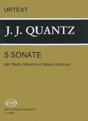 Quantz - Sonatas 5 for flute and BC