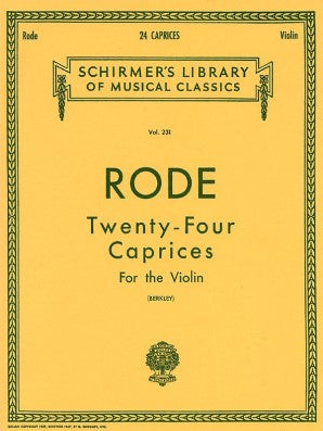 Rode, 24 Caprices