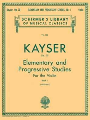 Kayser, 36 Elementary and Progressive Studies Op. 20 Book 1