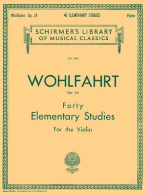 Wohlfahrt - Forty Elementary Studies Op. 54