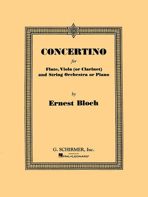 Bloch - Concertino for flute, viola(clarinet) and piano