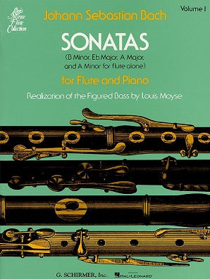 Bach Sonatas Vol. 1 for Flute and Piano (Schrimer)