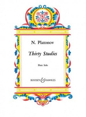 Platonov, Nicholas Vassily - 30 Studies for Flute