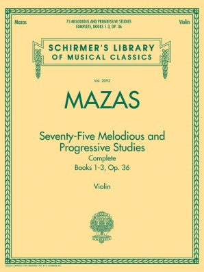 Mazas, 75 Melodious and Progressive Studies Complete, Op. 36