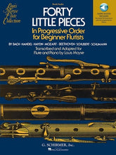 Little Pieces 40 for beginner flutists Arr L Moyse
