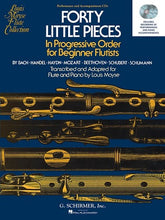 Little Pieces 40 for beginner flutists Arr L Moyse