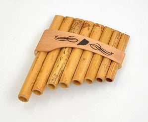 Roumaines (Curved) Cane Panpipe with 8 pipes.