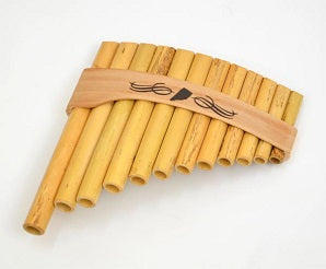 Roumaines (Curved) Cane Panpipe with 12 pipes
