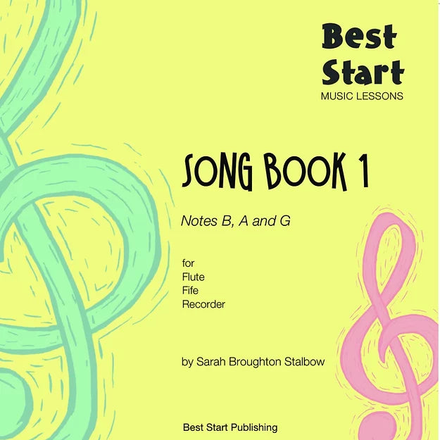Best Start Music Lessons Song Book 1 for Recorder, Fife, Flute (Digital Download)
