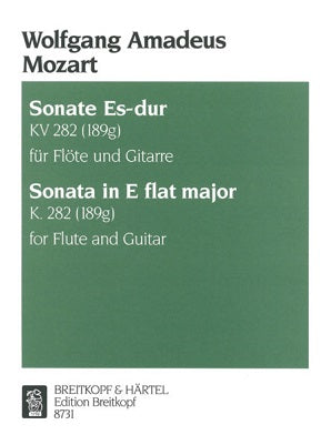 Mozart, Wolfgang Amadeus - Sonata in Eb major K. 282 for flute and guitar