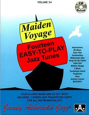 Vol 54 - Maiden Voyage by Jamey Aebersold (with CD)