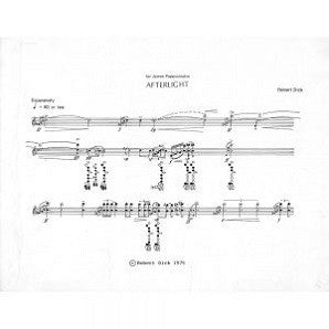 Dick, Robert - Afterlight (1973, revised 1984) Solo Flute