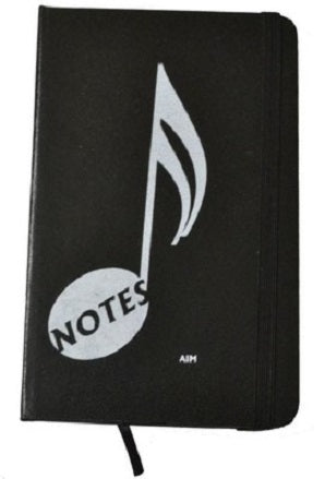 Notebook Music Note - Black