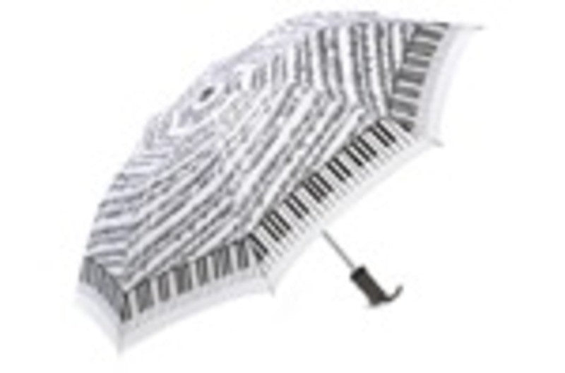Umbrella Keyboard W/Sheet Music White Travel