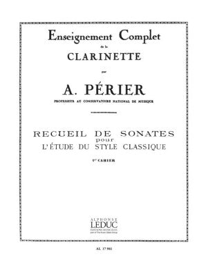 Perier, Auguste - Recueil de Sonates pour l'Etude du style Classique Vol. 1