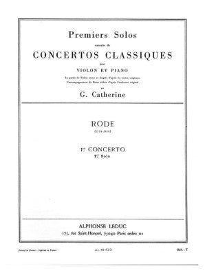 Concerto No. 1 1st Solo for Violin and Piano