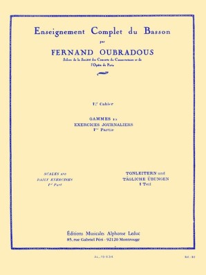 Oubradous, F - Complete Study of the Bassoon, Vol. 1