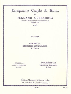 Oubradous, Fernand - Complete Study of the Bassoon, Vol. 2