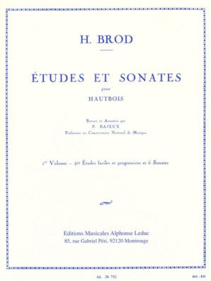 Brod, Henri - Etudes and Sonatas Vol. 1 for Oboe
