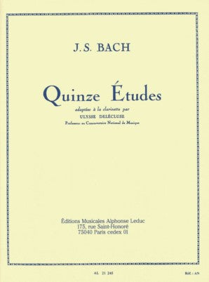 Bach, J.S - 15 Etudes after J.S. Bach for Clarinet