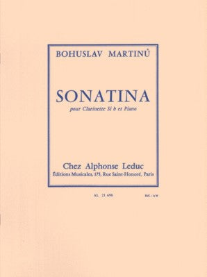 Sonatina For Clarinet & Piano H 356