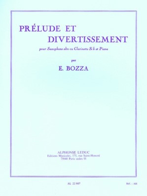 Bozza, E - Prelude et Divertissement