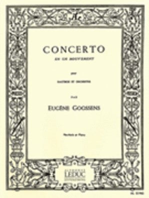 Goosens, Eugene - Concerto En Un Mouvement Oboe