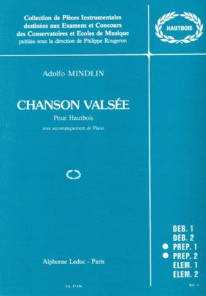 Mindlin, Adolfo - Chanson Valsee for Oboe and Piano
