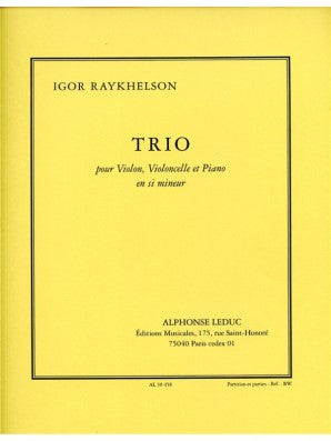 Igor Raykhelson, Piano Trio in B minor, violin, violoncelle and piano.