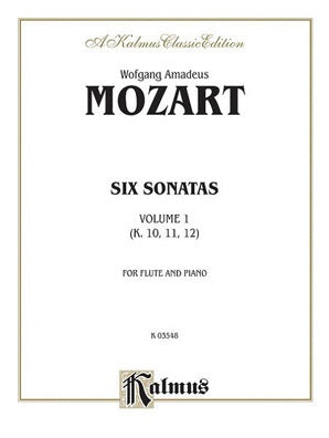 Mozart - Six Sonatas K10 - 12 Vol 1 Fl/Pno (Kalmus)