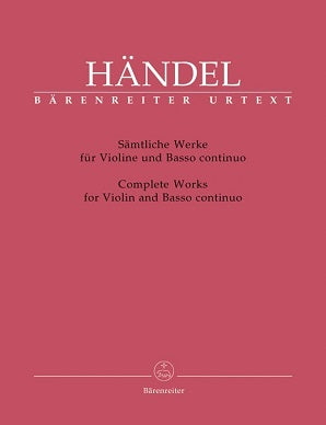 Handel Complete Works for Violin & Basso Continuo