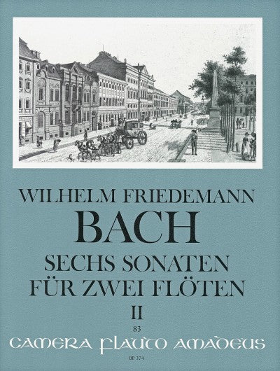 Bach, W F Six sonatas - Volume II: Sonatas 4-6 (F major, E flat major, f minor) for two flutes