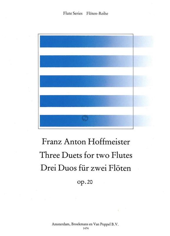 Franz Anton Hoffmeister - Three Duets for Two Flutes Op. 20 Vol. 1