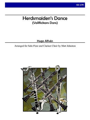 Alfven, Hugo -Herdsmaiden's Dance for Solo Flute and Clarinet Choir