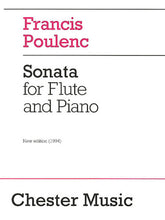 Poulenc F - Sonata for Flute And Piano