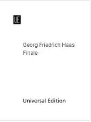 Haas Georg Friedrich -  Finale for Flute
