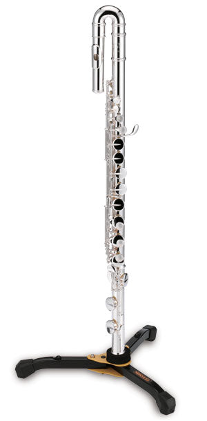 Hercules Foldable Musical Instrument Stand/Holder W/Bag for Alto Flute - Black