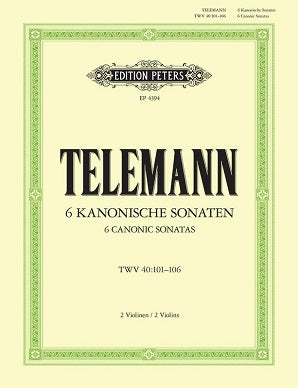 Telemann - Canonic Studies for 2 Flutes (Edition Peters)