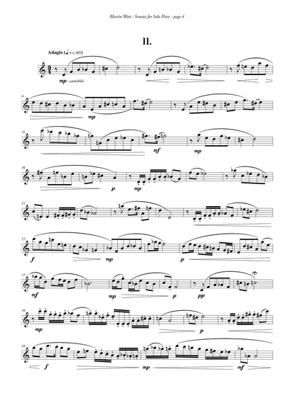 Watt - Sonata for Solo Flute